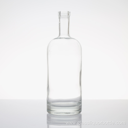 Cork Top With Flat Shoulder Glass Bottles